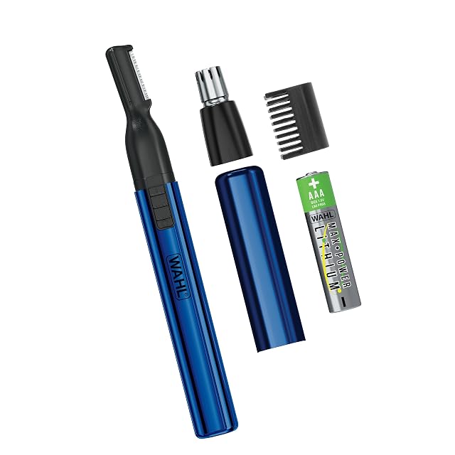 Wahl Lithium 2 in 1 Battery Pen Detail Touch Up Trimmer for Nose Ear Neckline Eyebrow Other Detailing