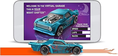 Miniatura 4 de Hot Wheels id - Cambio nocturno de vehículo con chip NFC integrado, identificable único, escala 1:64, para niños de 8 años en adelante