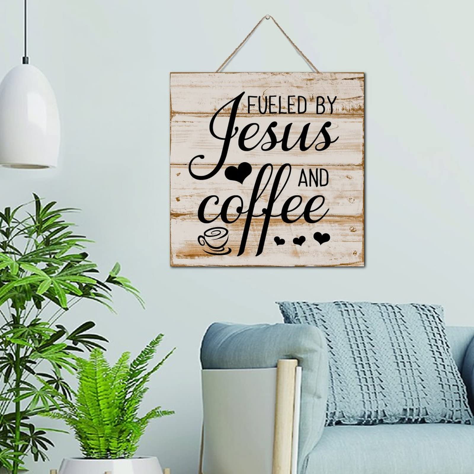 Plaque murale en bois de style farmhouse pour sublimer la cuisine