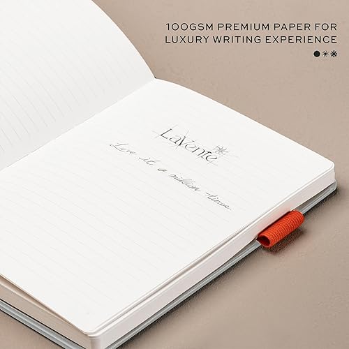 Miniatura 6 de Cuaderno profesional con forro de bolsillo, tapa dura de poliuretano artístico y 200 páginas numeradas, papel grueso de 3.53 ozm, ideal para