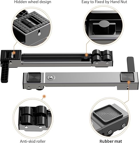 Miniatura 6 de Appliance Rollers Heavy Duty,Newest Extendable Appliance Sliders,Liftable Washing Machine Base,Easily Move Washer and Dryer