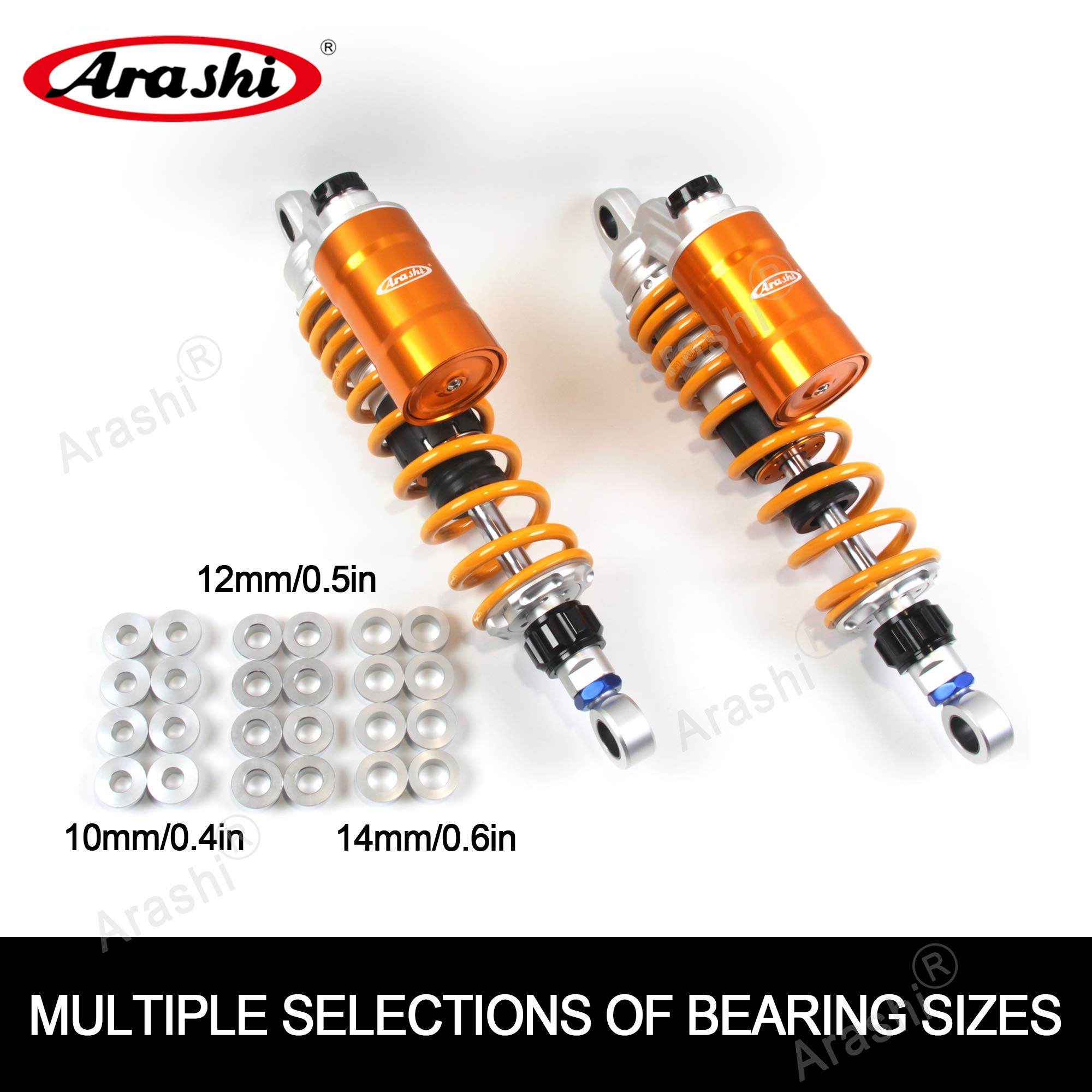 Amazon | Arashi 330mm 汎用リアサスペンションショックアブソーバー
