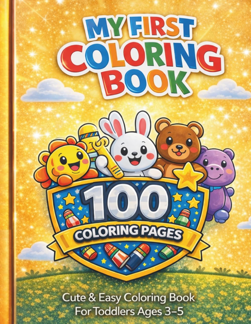 My First Coloring Book: Cute and Easy Coloring Book For Toddlers Age 3-5