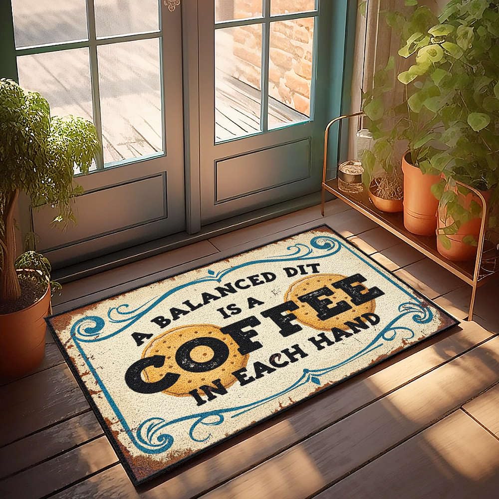 Tapis de cuisine humour café tapis lavable antidérapant pour un intérieur cosy