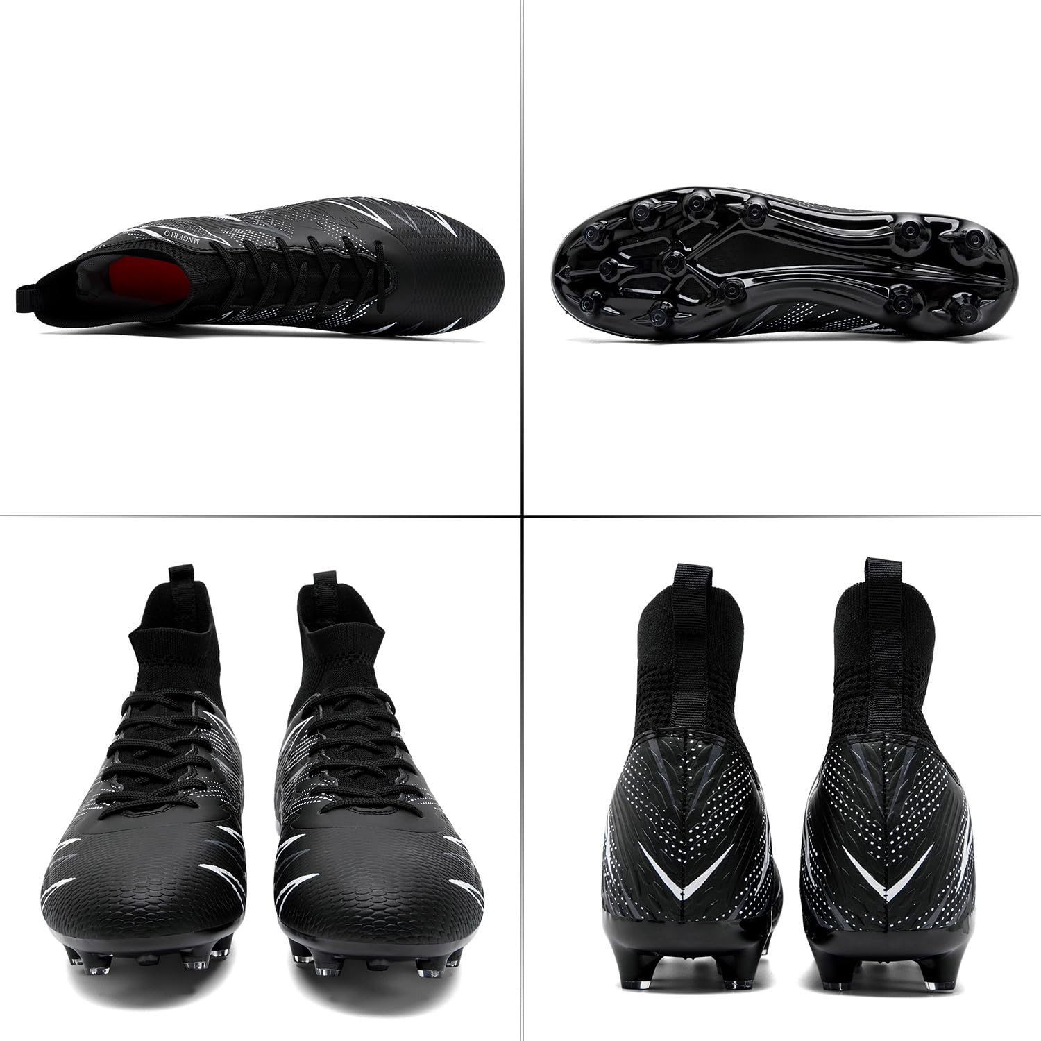Men's Football Boots Outdoor Spike Cleats Soccer Shoes Women's Astro Turf Trainers Professional Athletics Sneakers Teenager Competition Sport Futsal Shoes - 3
