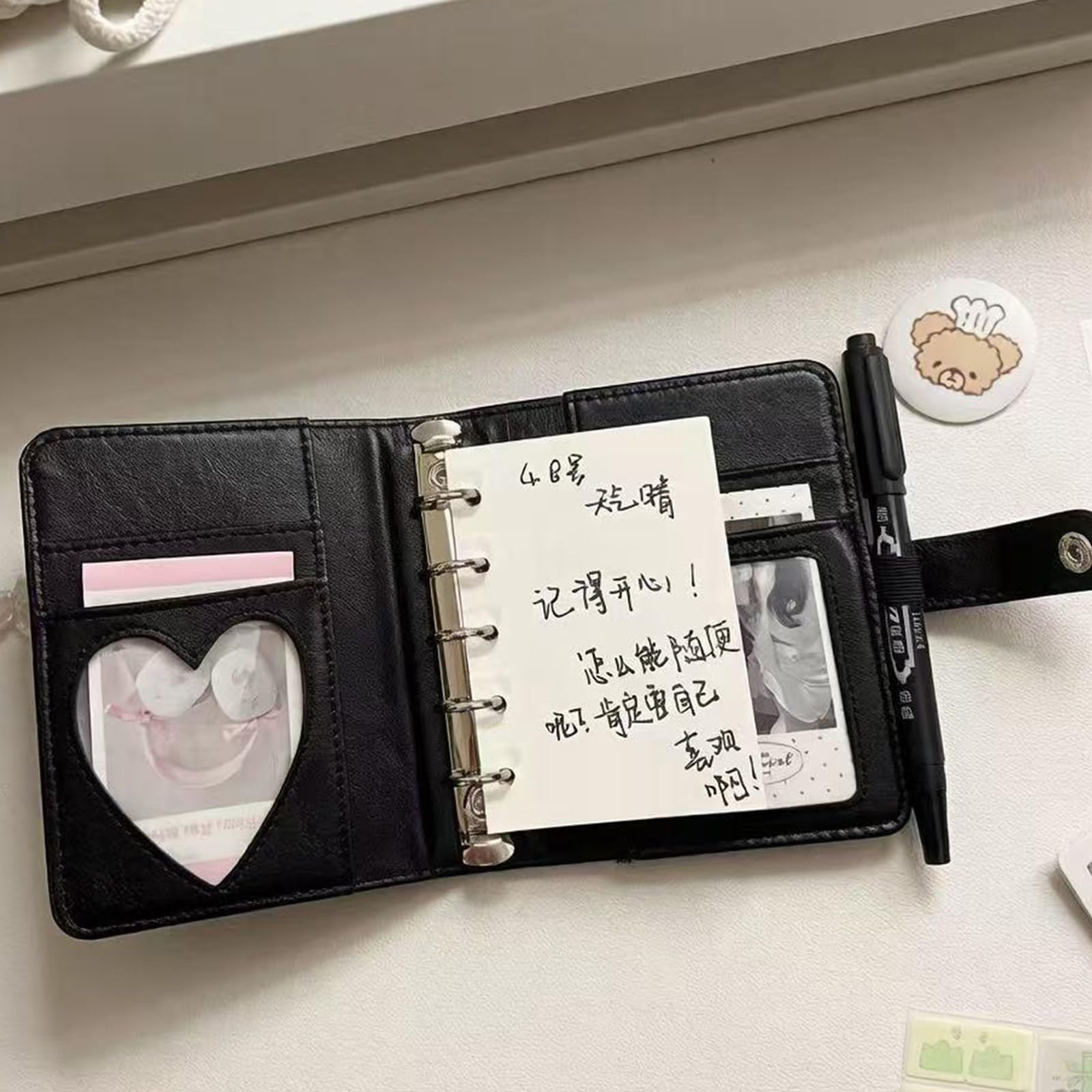 Journal de poche pour carnet de notes rechargeable avec