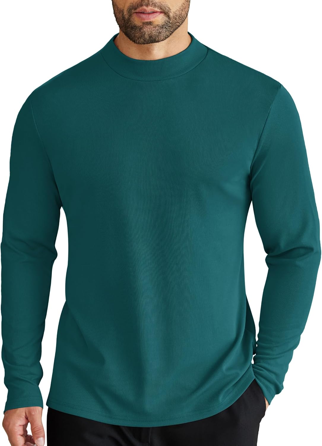 COOFANDY Mens Mock Turtleneck Long Sleeve Shirts Botswana Ubuy