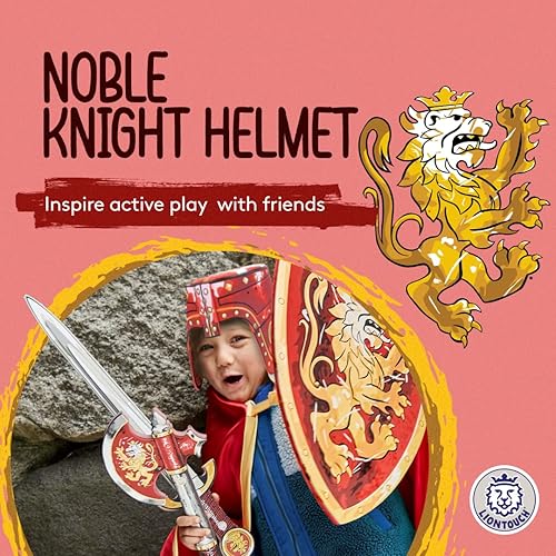 Miniatura 2 de Liontouch - Casco de espuma Noble Knight para niños, rojo Edad 3-8 años - Talla única Juguete medieval de simulación para niños Accesorio de