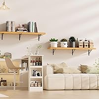 Vista 7 de Paquete de 32 soportes de estante resistentes negros de 16 pulgadas de largo x 10 pulgadas de alto con tornillos, soportes de estante de metal