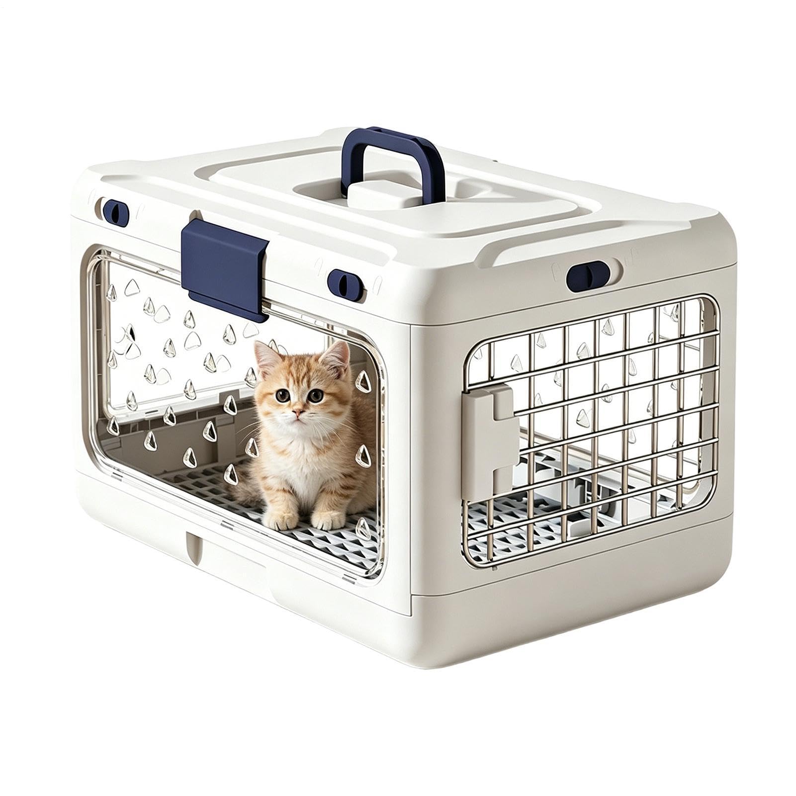 Gabbia Da Cani Rigido, Portatile E Pieghevole | Trasportino Rigido Per Cani Per Cuccioli Di Taglia Piccola E Media, Campeggio, Viaggi In Auto, Ciclismo, Avventure