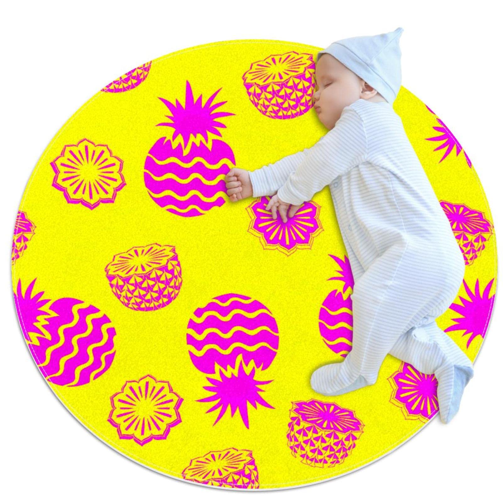 Tapis de salle de bain antidérapant rond contre le sol froid