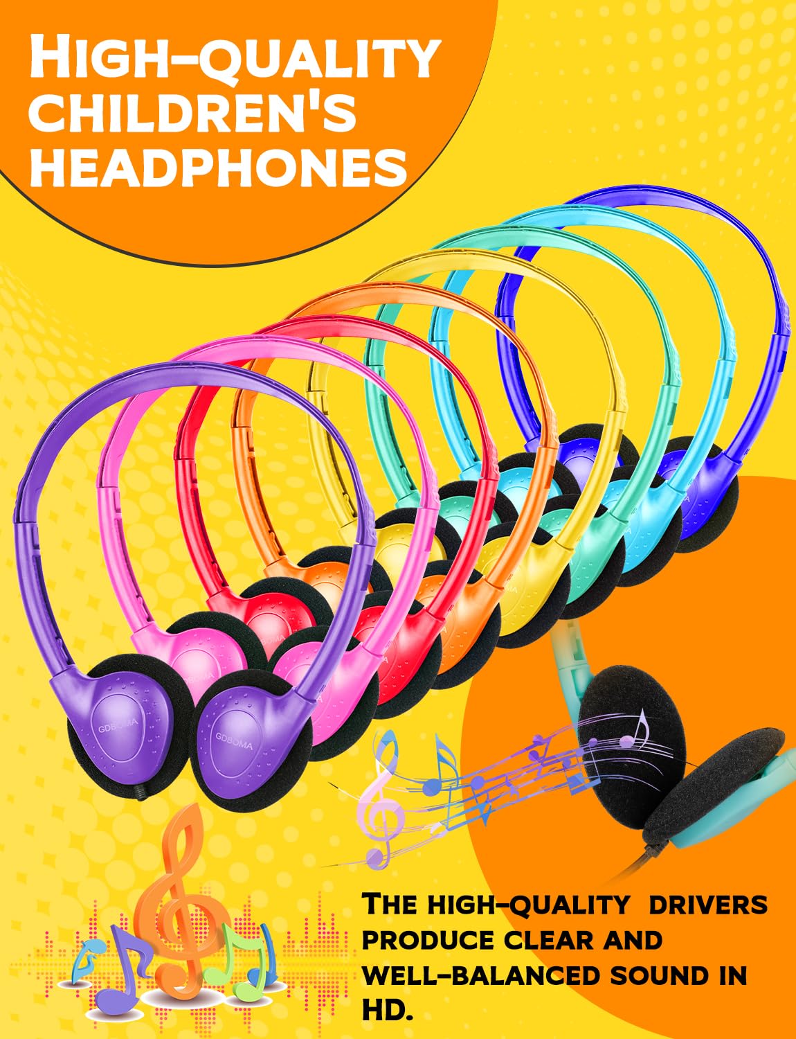Paquete de 32 auriculares de aula a granel para niños, juego de auriculares para estudiantes, adolescentes, niños y adultos, conector jack de 3.5 mm, multicolor