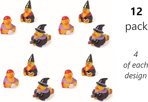 Miniatura 2 de Patos de goma de Halloween Witchcraft  2.5 pulgadas (12 piezas) patitos de vinilo en diseños únicos y espeluznantes  Perfecto para decoraciones,