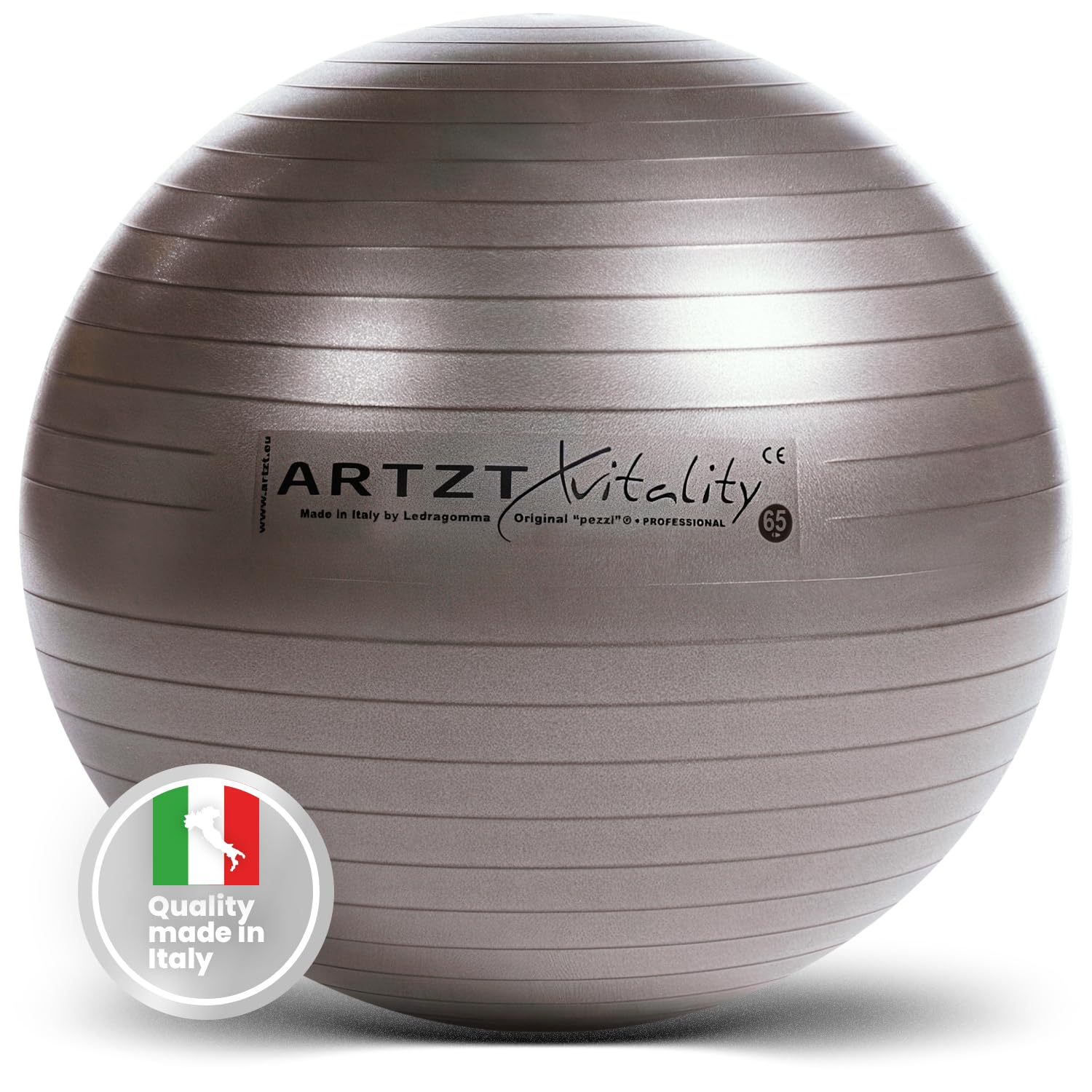 Gymnastikball | Original Pezziball | Sitzball für Fitness & Gymnastik | Yoga Ball für Home Fitness | bis 500 kg belastbar | Platzsicher bis 90 kg | Made in Italy
