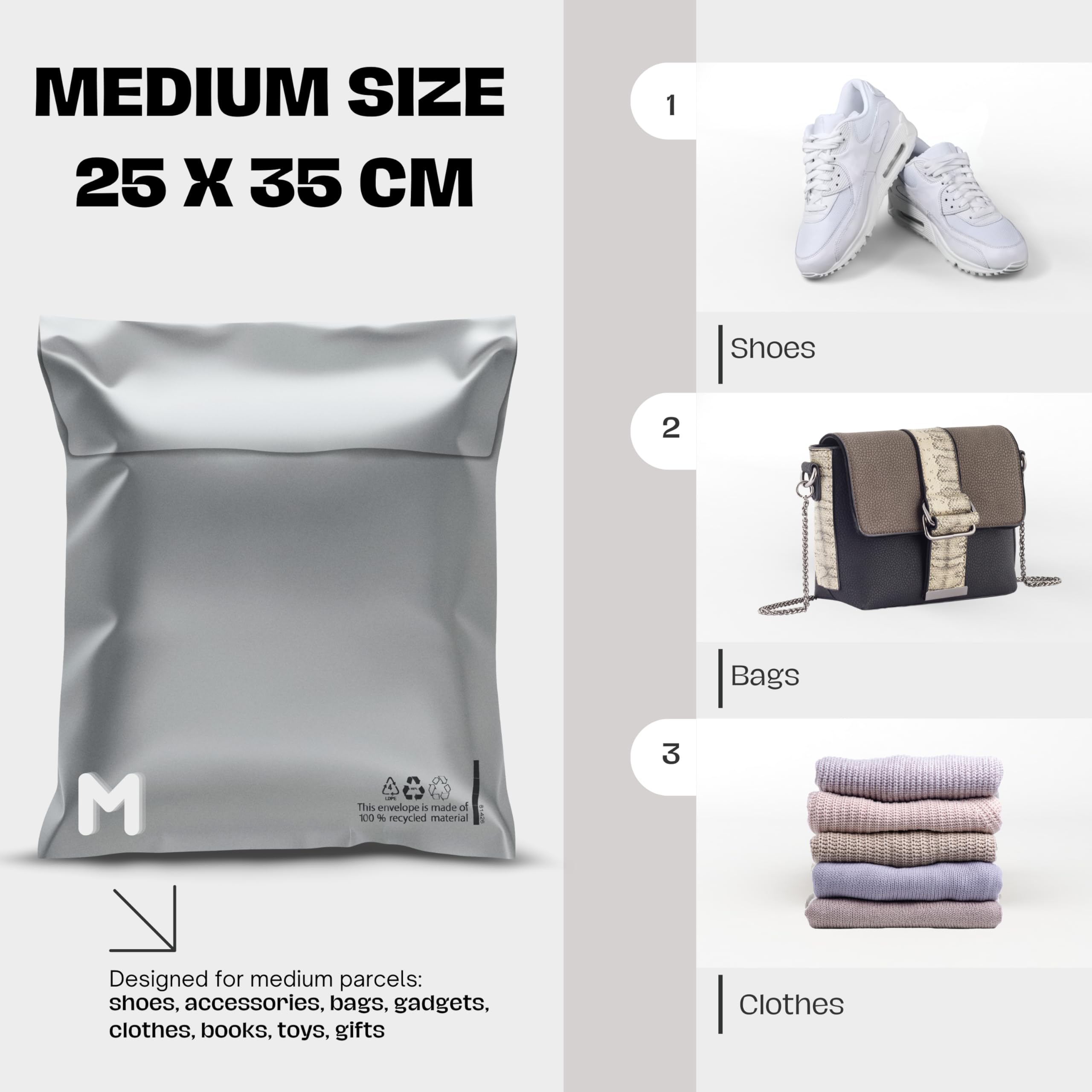 Switory 25 stuks roze plastic pakketzakken voor het versturen van kleding 30,5 x 39,4 cm verzendtassen met handvat, verzendzakken voor kleding met zelfklevende 12x15,5 pakketzakken