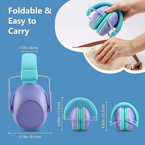 Miniatura 5 de ProCase Auriculares con cancelación de ruido para niños, protección auditiva Monster Jam Truck, fuegos artificiales, reducción de ruido, orejeras