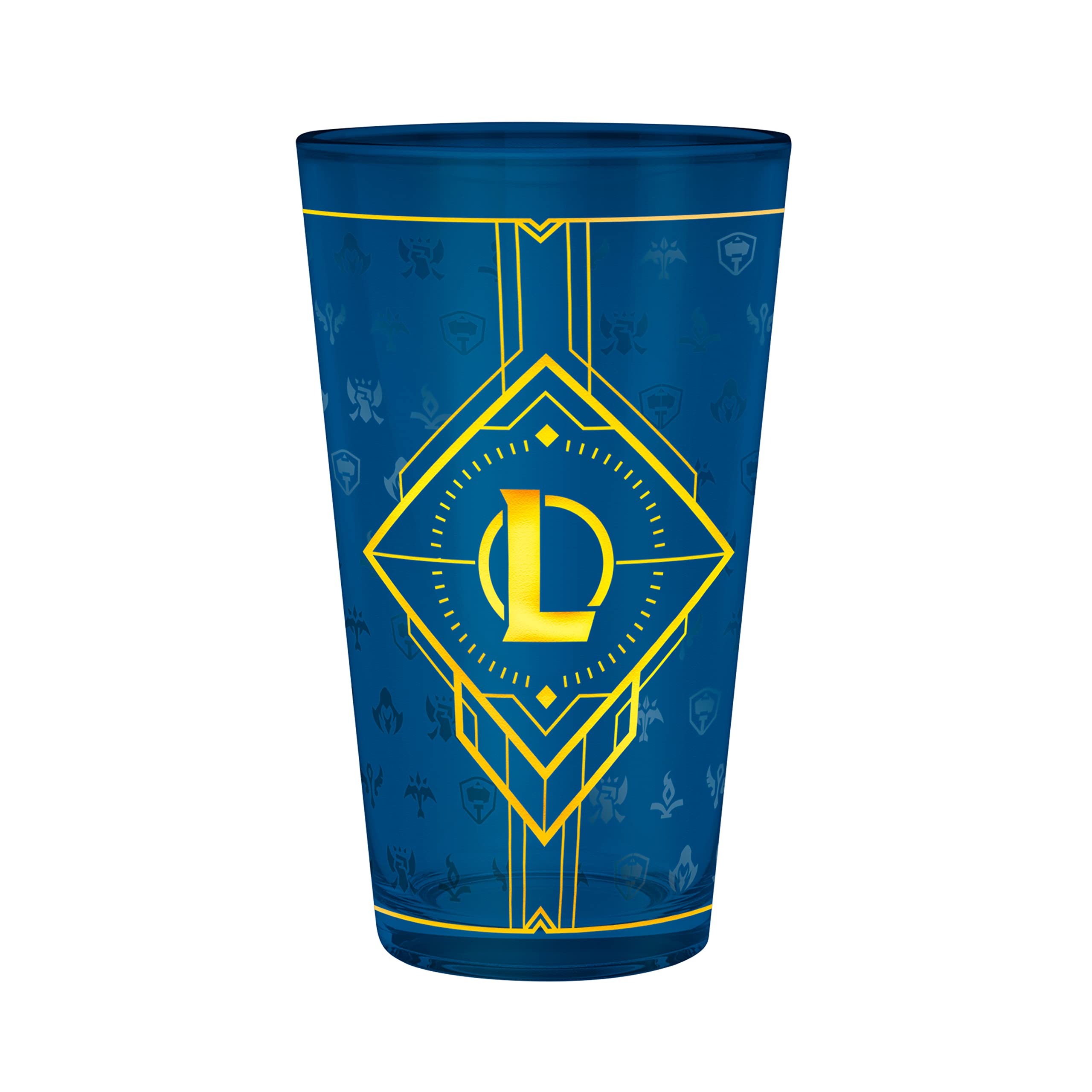 LEAGUE OF LEGENDS - Pck XXL glass + Pin + Notebook Hextech logo