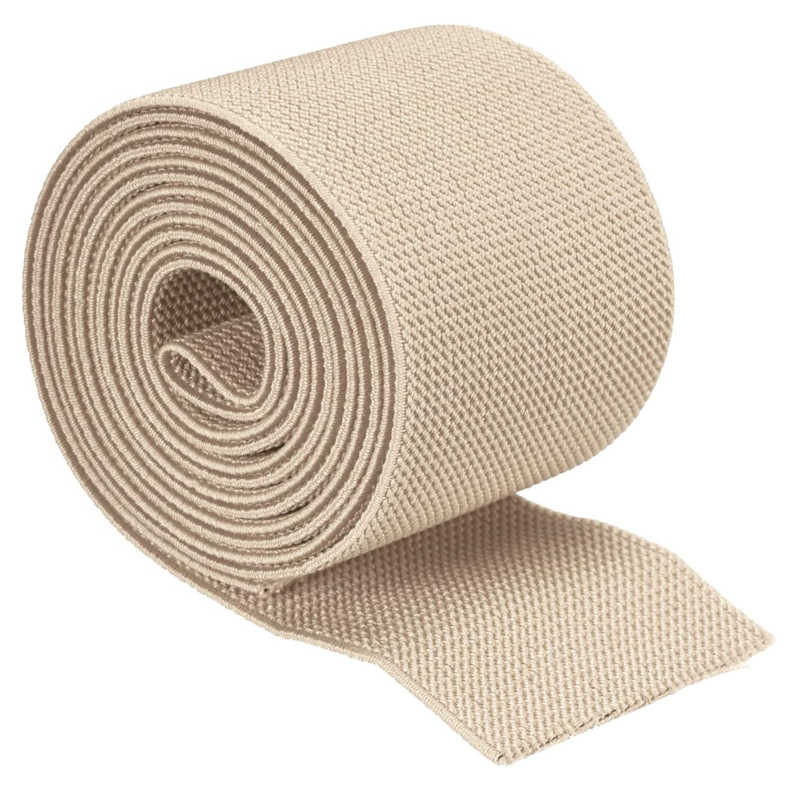 TA-VIGOR 50mm Twill Wide Elastic Band, 2 inch 2 Yard Double-Side Woven Elastic Bands Knit
