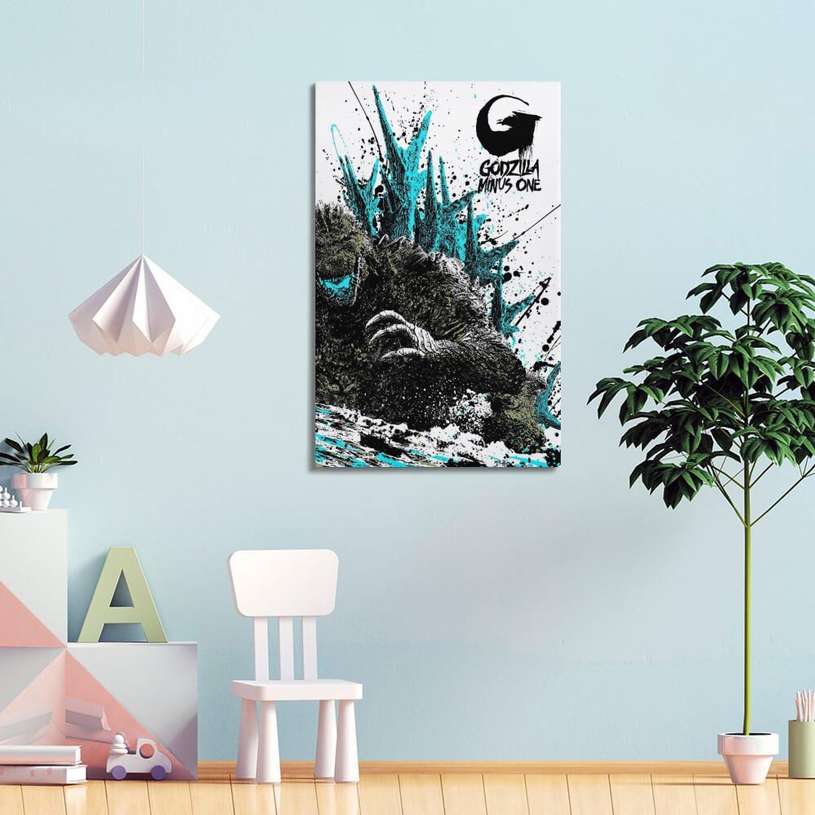 Poster Godzilla Minus One – Stampa Artistica Retrò 30x45 Cm, Senza Cornice, Impermeabile Per Soggiorno E Cucina