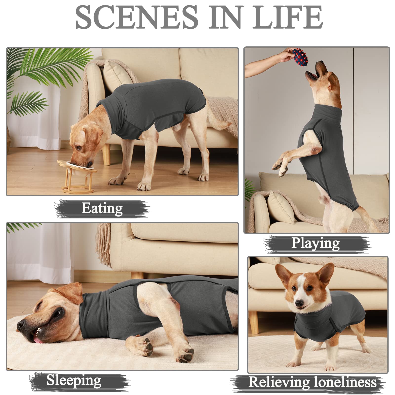 Hjyokuso Dog Jumper Fleece Vest Sweater, Warm & Lightweight Pullover Pajama Coat - Image 4
