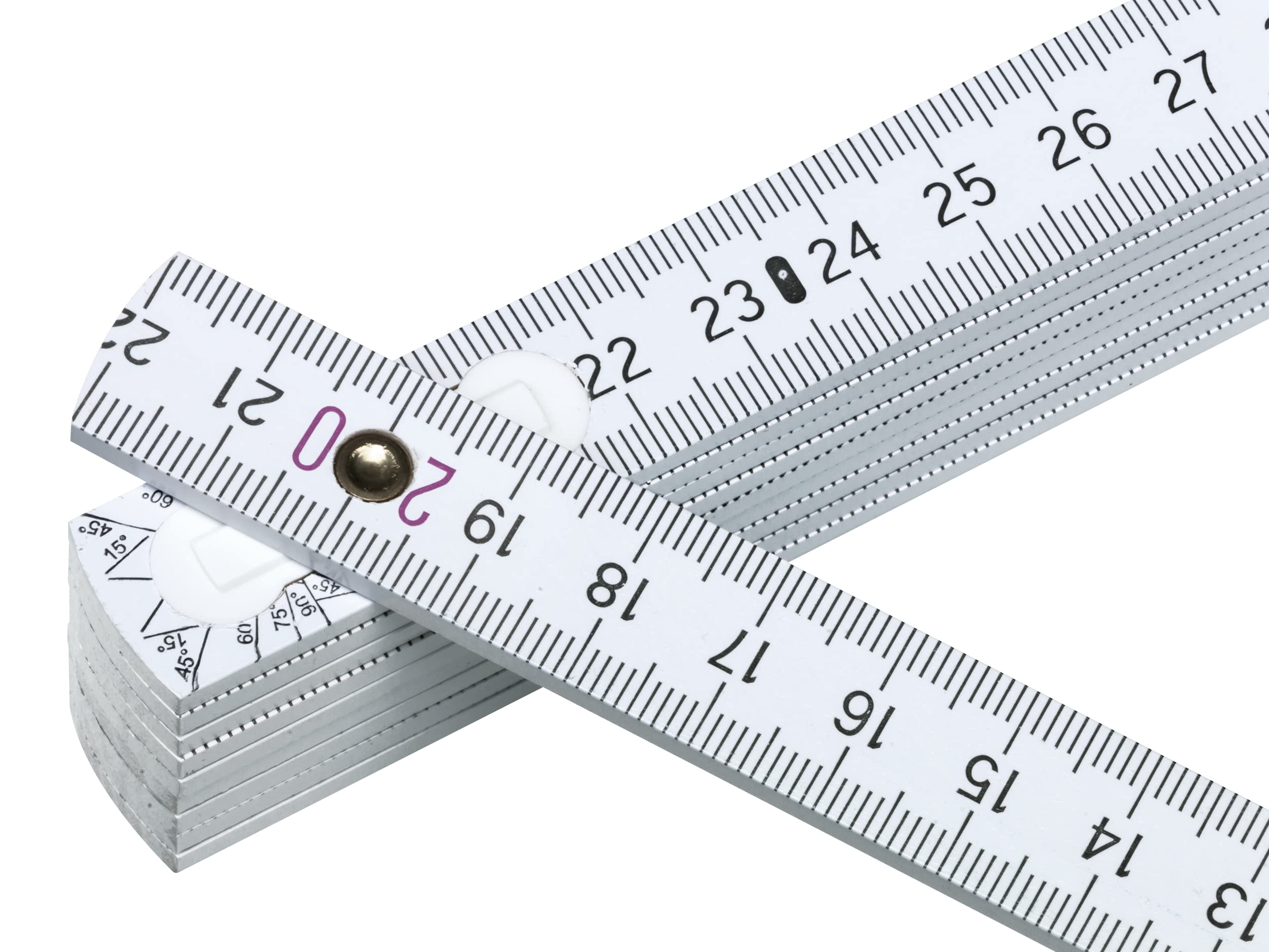 Linex Metro pieghevole in legno, 2 m, scala metrica