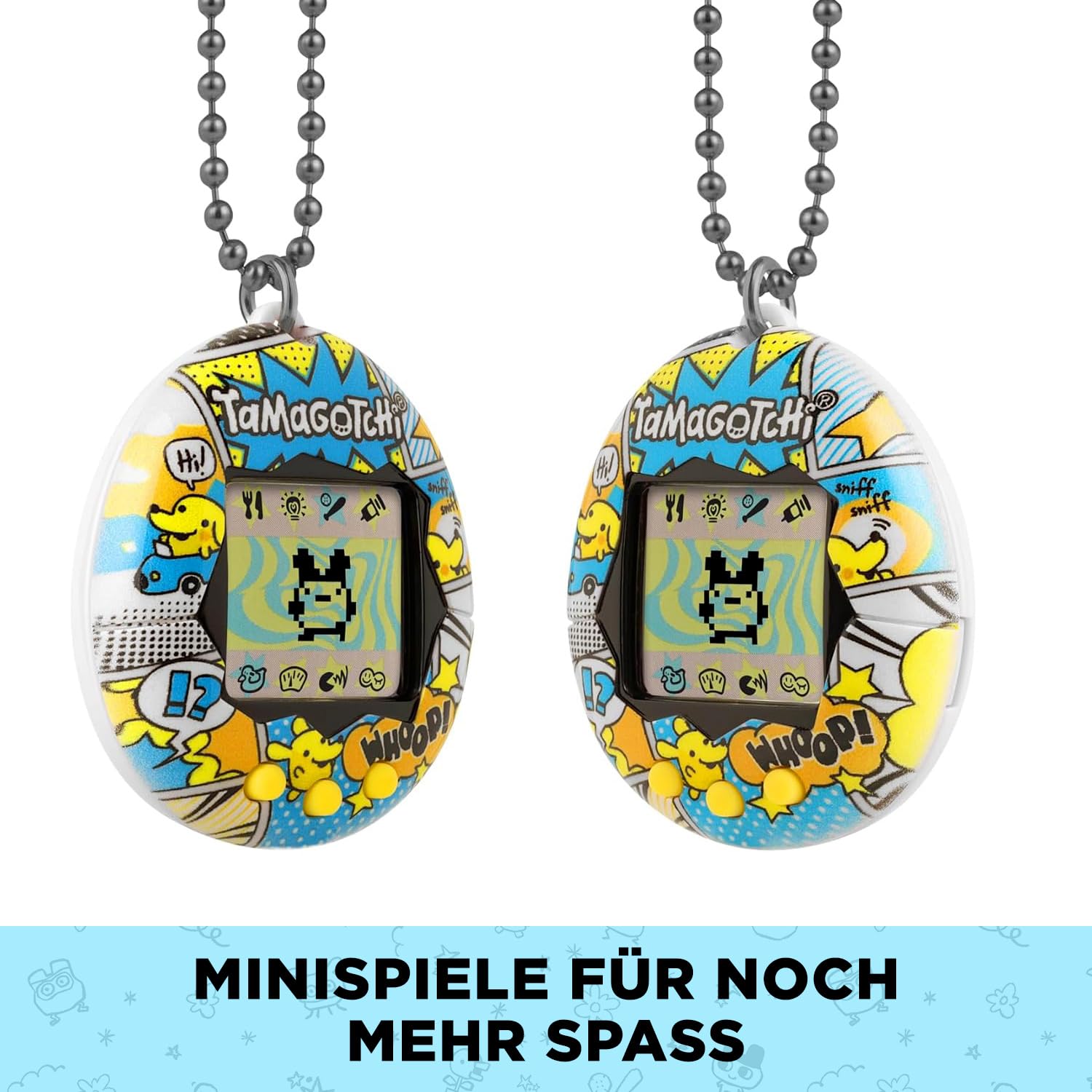 Tamagotchi Original – Bandai – Comic Book – Elektronisches Virtuelles Haustier mit LCD‑Bildschirm auf Deutsch – Interaktives Spielzeug mit Minispielen – Spielzeug für Kinder ab 8 Jahren – 42976