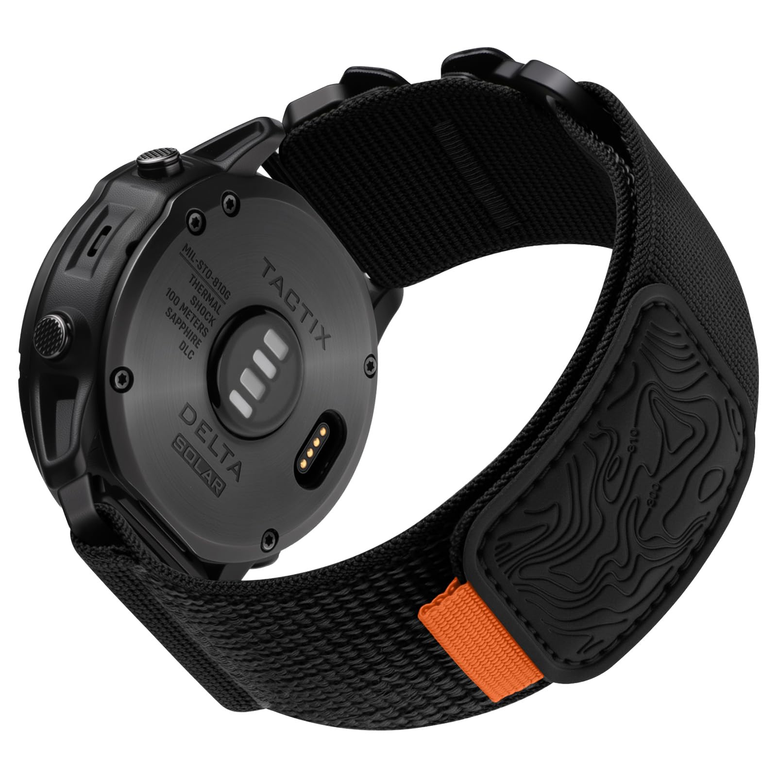 Bandletic Kompatibel mit Garmin Fenix 8 51mm/7X/7X Pro/6X/6X Pro/5X Plus/5X/Fenix 3/3 HR Armband, 26mm Quick Fit Nylonarmband für Garmin Epix Pro 51mm/Tactix Delta Solar/Instinct 2X Solar/Enduro 3/2/1