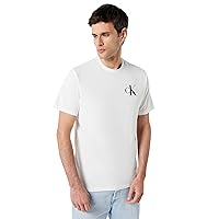 Calvin Klein Uomo T-Shirt Maniche Corte Left Chest Logo Tee Slim Fit
