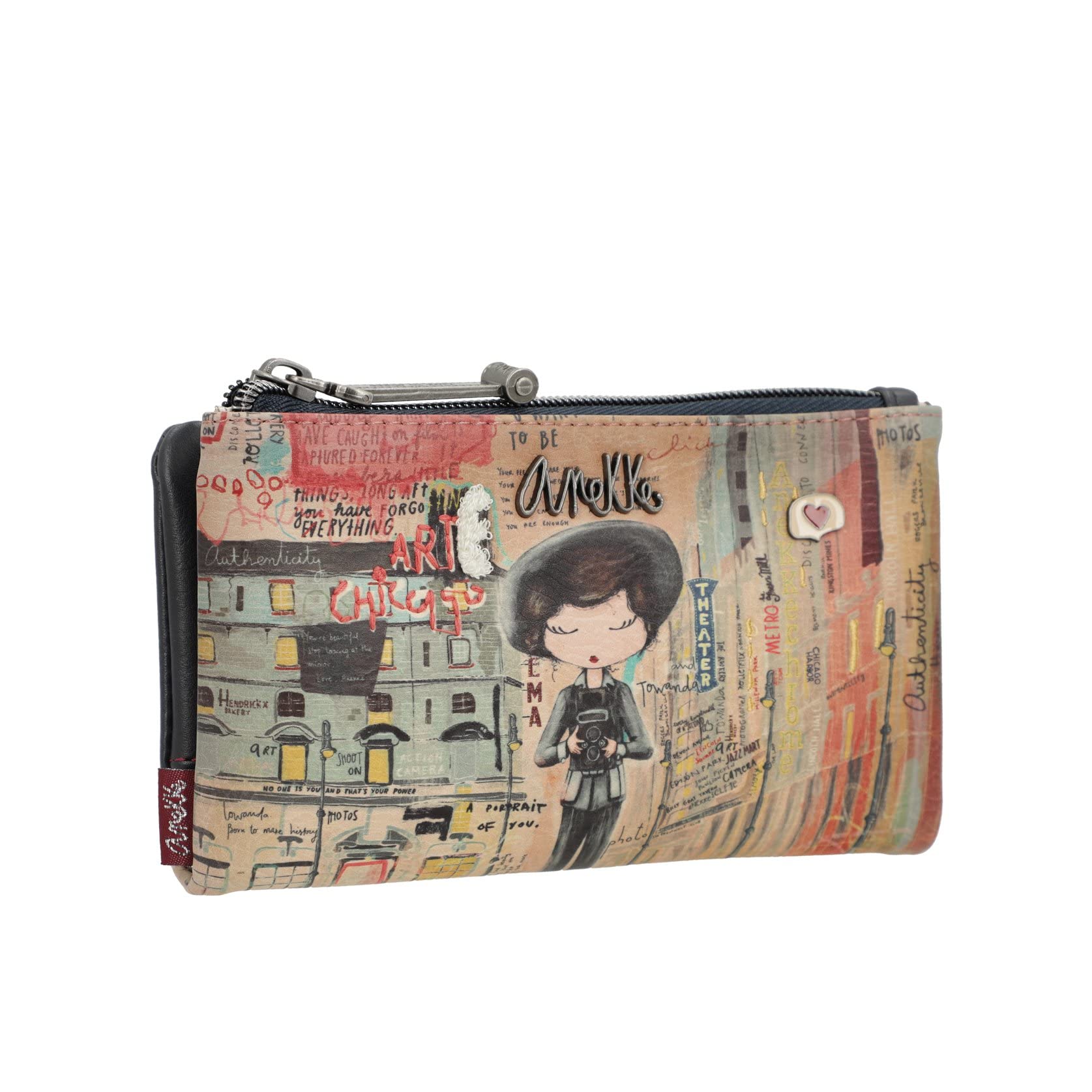 Portafoglio Donna In Ecopelle Con Protezione RFID - Anekke Shōen