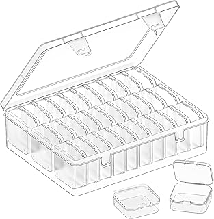 VANSUNS 30pcs Mini Clear Plastic Bead Organizer Box, Small Jewelry Organizer, Suitable for Jewelry, Craft Supplies, Screw... Price In India