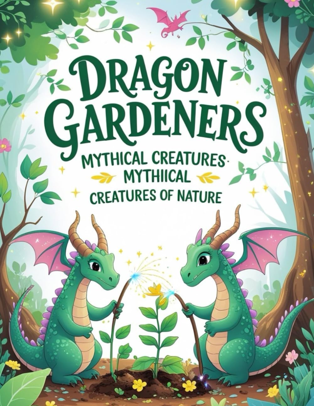 Dragon Gardeners: Mythical Creatures of Nature: “48 Calm and Magical Coloring Pages of Dragons Caring for Nature”
