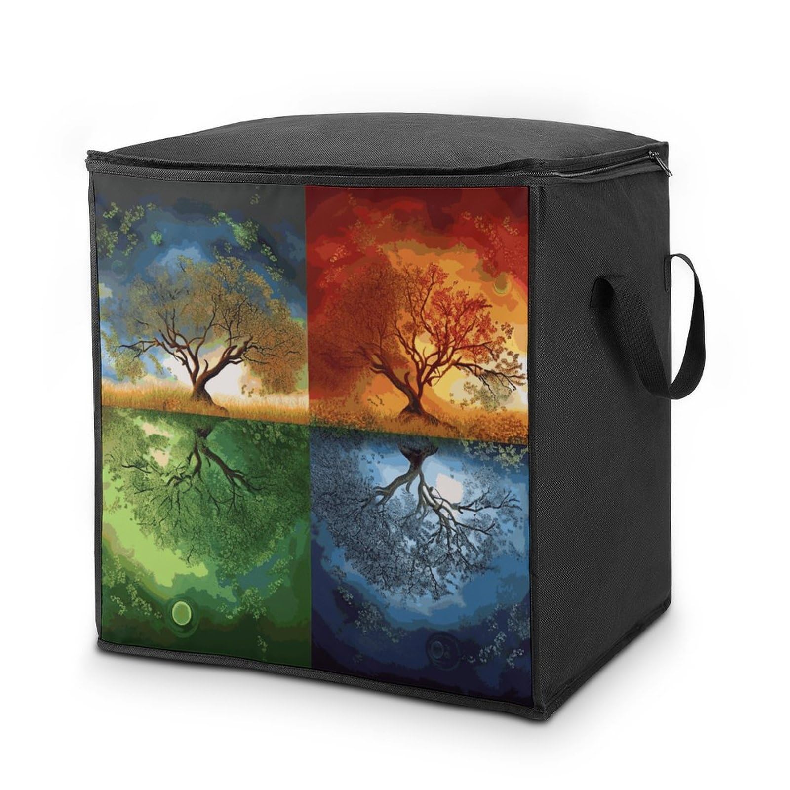 Sac de rangement arbre de vie durable en tissu respirant pour couette