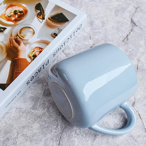 Miniatura 6 de Bosmarlin Taza de café de cerámica brillante, taza de té para la oficina y el hogar, 18 onzas 532 ml., apta para lavavajillas y microondas
