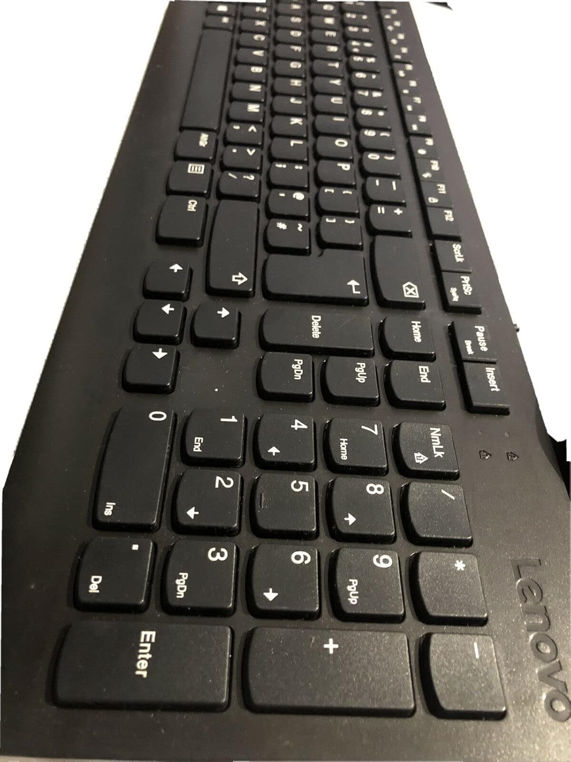 Lenovo 300 USB Keyboard, Wired, Adjustable Tilt, Ergonomic, Windows 7/8/10, GX30M39655, Black