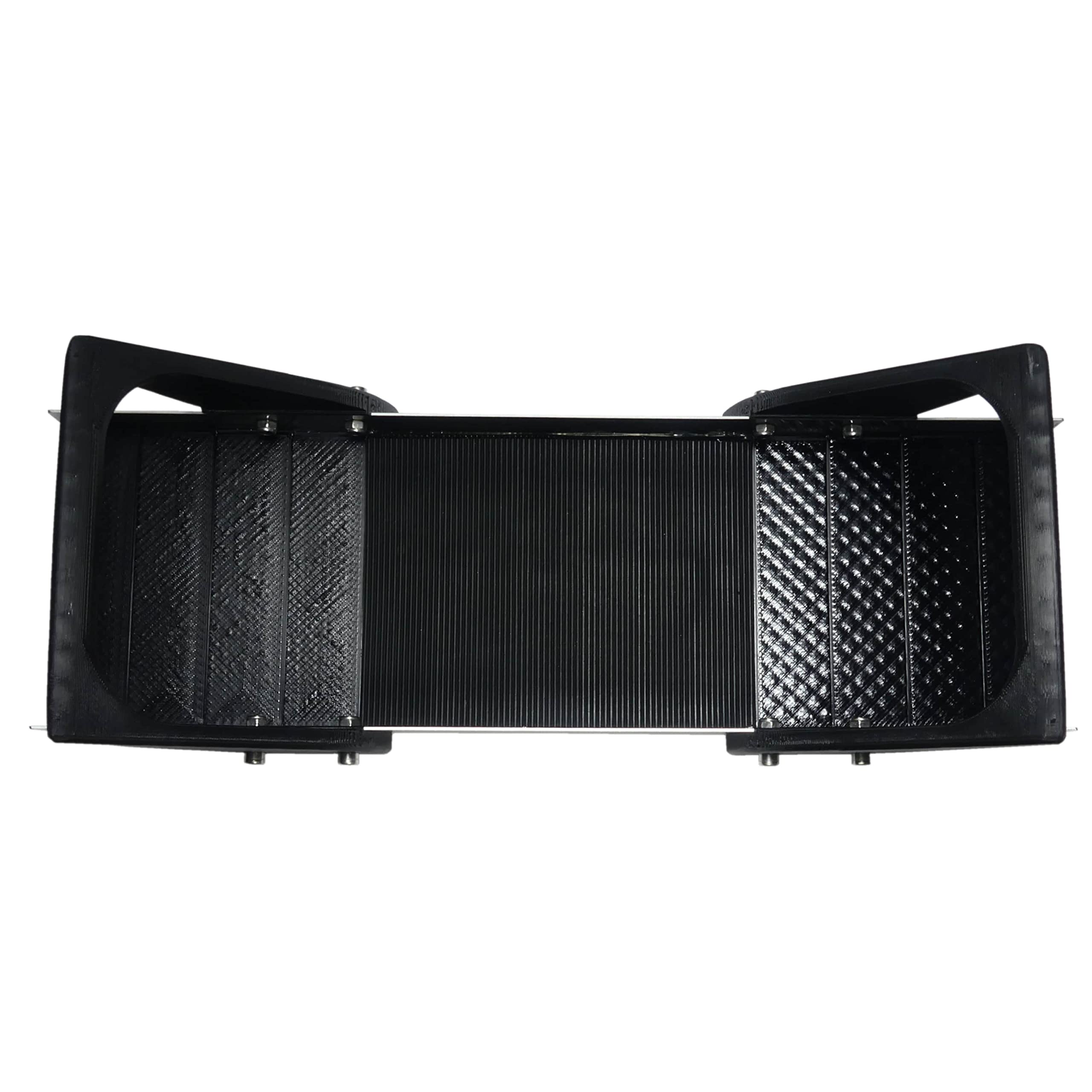 Hybrid Goldwaschsystem V-Pan, Goldwaschrinne, Sluice Box, Goldwaschpfanne, Gold Pan, Gold-Konzentrator für alle Gewässer, 50 x 15 cm, abnehmbare Griffe