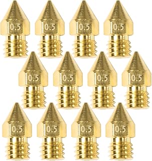 SOLUSTRE Brass Extruder Nozzle Nozzle 12pcs 3D Printer Nozzles Brass Fittings Extruder Nozzle Accessories for Extruder Nozzles Hardened Spray Nozzle