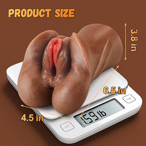 Miniatura 5 de Masturbadores masculinos 2 en 1, coño de bolsillo portátil con vagina realista 3D, muñeca sexual anal para adultos, juguete para adultos, vagina con