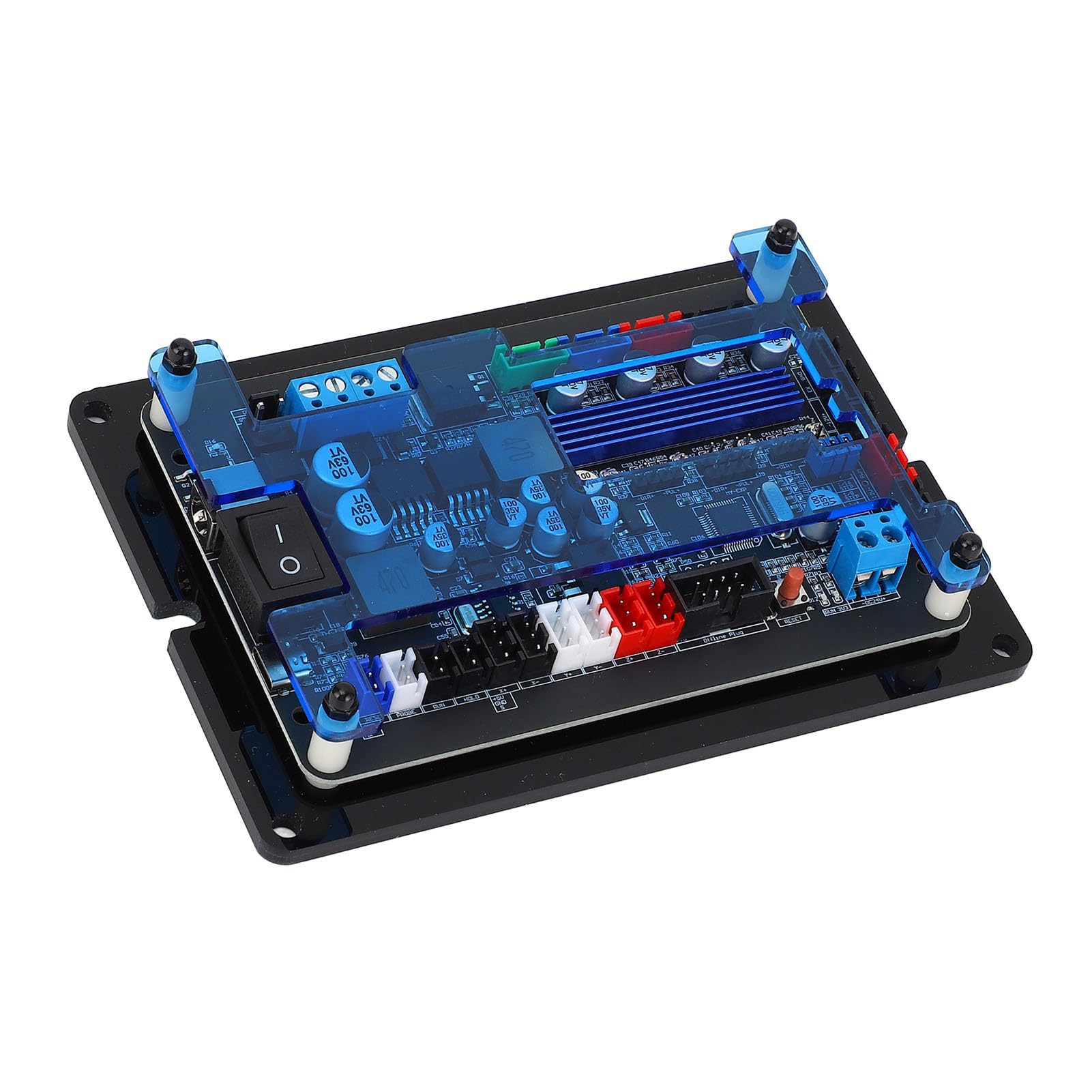 Carte Contrôleur GRBL 3 Axes, Moteur Pas à Pas 32 Bits, Carte de Pilote pour le Travail du Bois, Routeur CNC DC12-48V