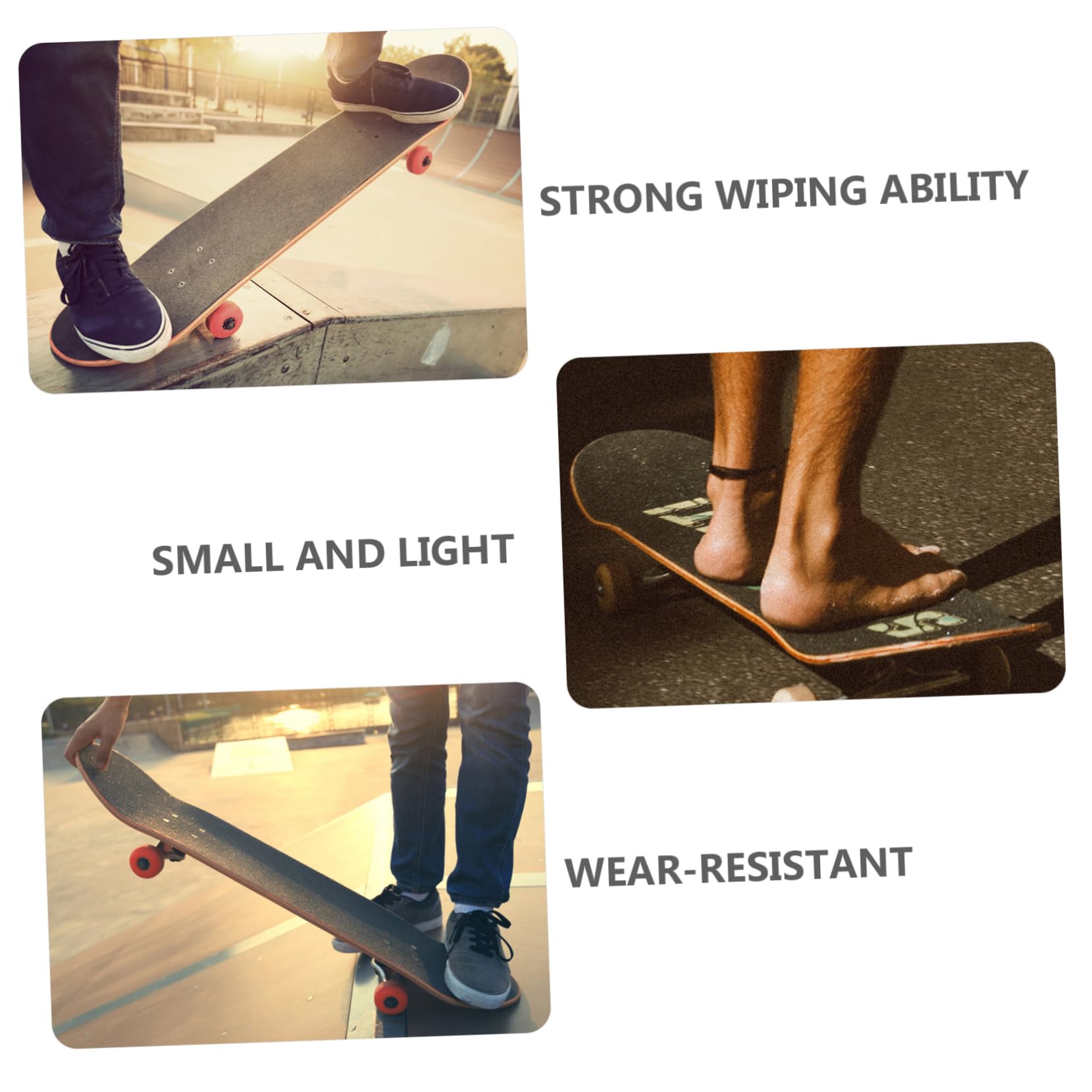 OSOLADY Efficient Sandpaper Cleaning Eraser Skateboard Tool Handheld Dust and Skateboard Grip Cleaner