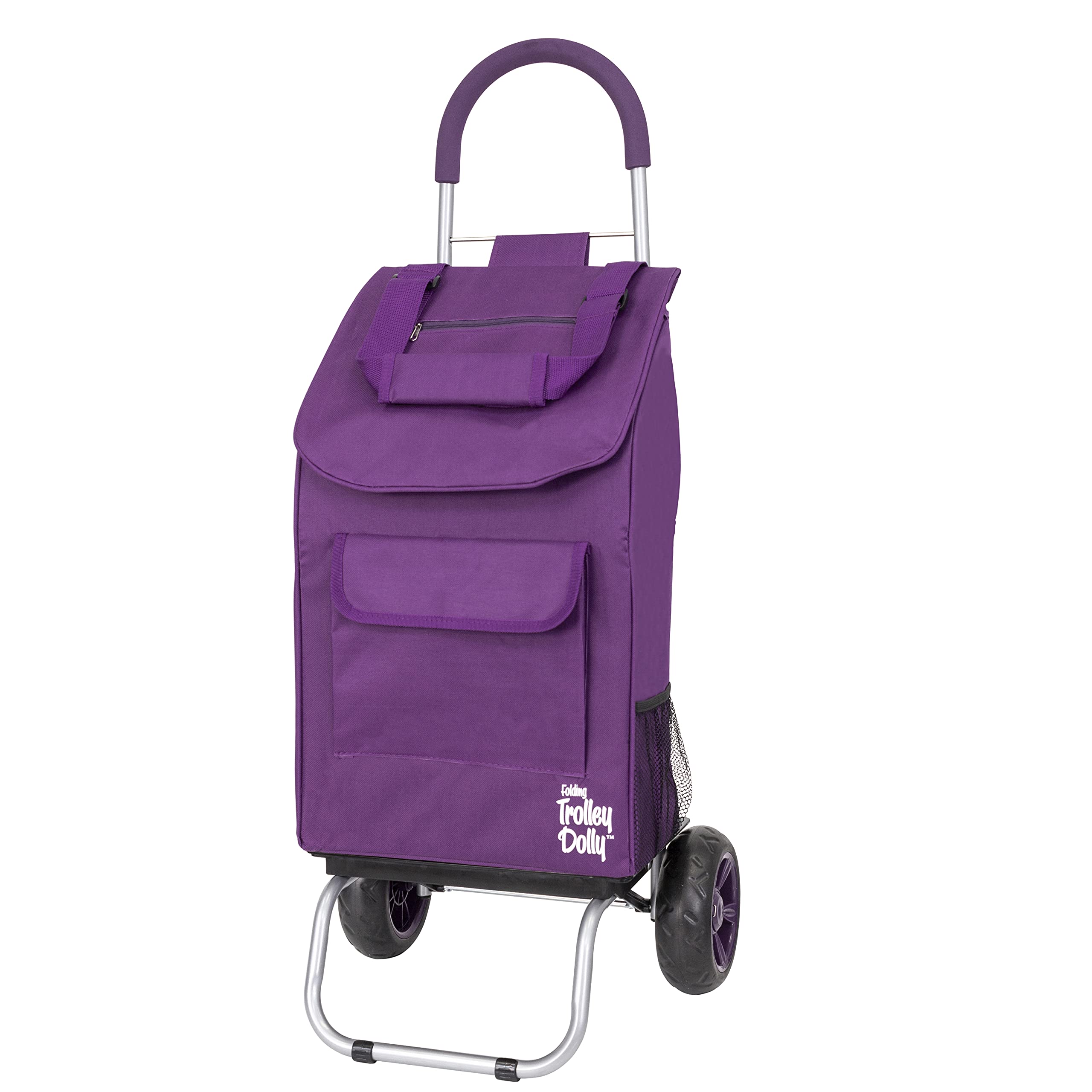 Trolley Dolly Shopping Grocery Foldable Cart, Violet