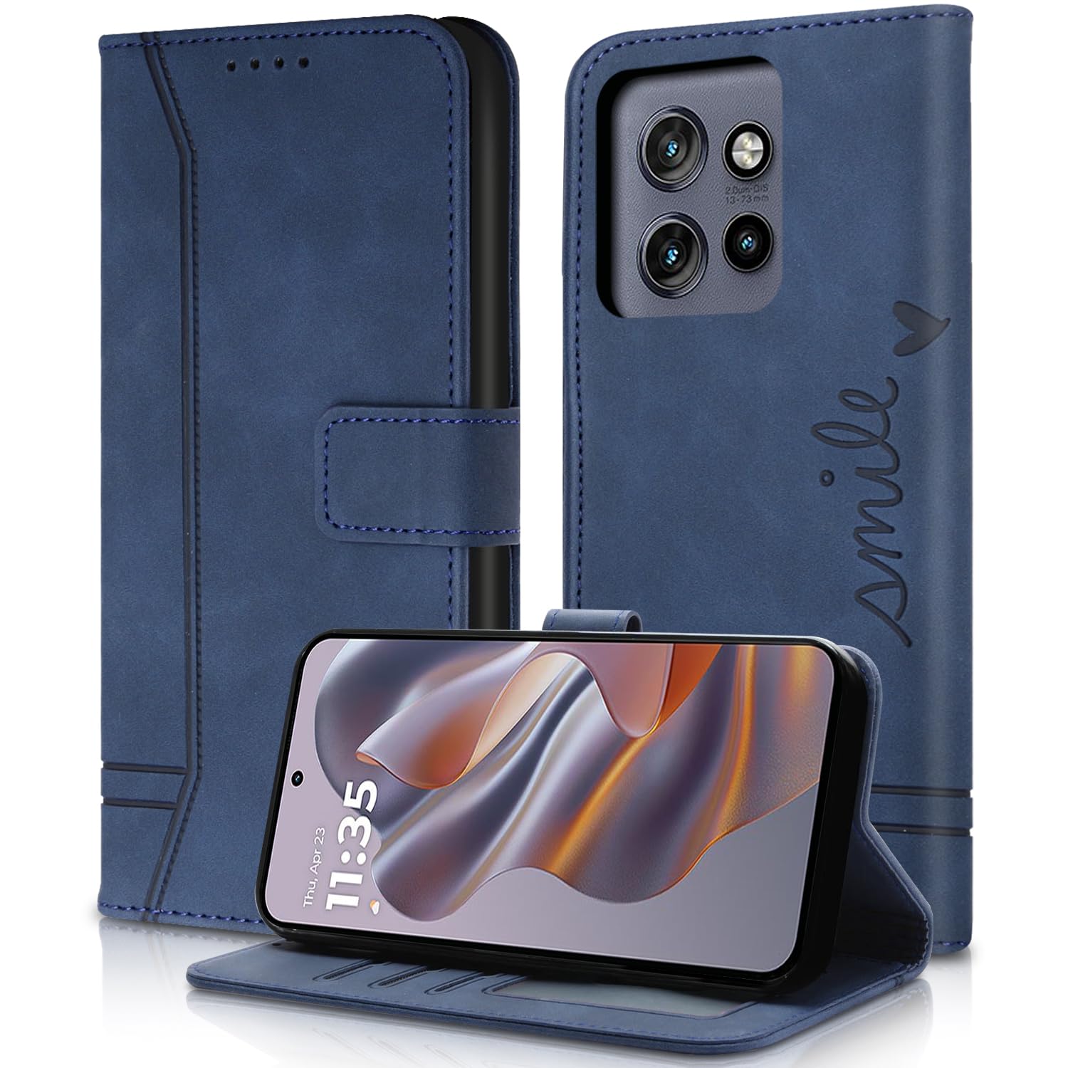 Cover per Motorola Moto Edge Plus, Flip Cover a Libro in