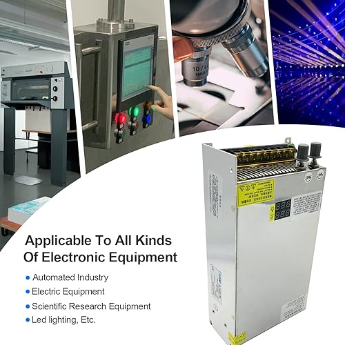 Miniatura 3 de Voltaje de salida ajustable de 1000 W y fuente de alimentación de conmutación de corriente CC Convertidor CV AC 110V-220V a DC 0-24V 40A con
