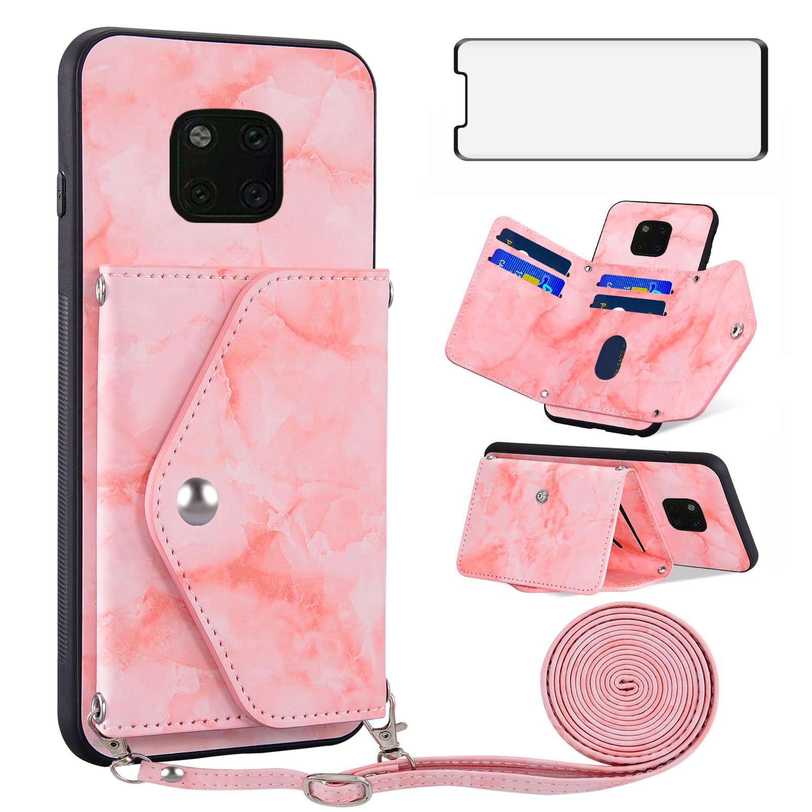 Asuwish Cover Per Huawei Mate 20 Con Pellicola Vetro Temperato
