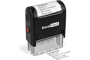 ExcelMark Rectangular Completed Teacher Stamp Self Inking