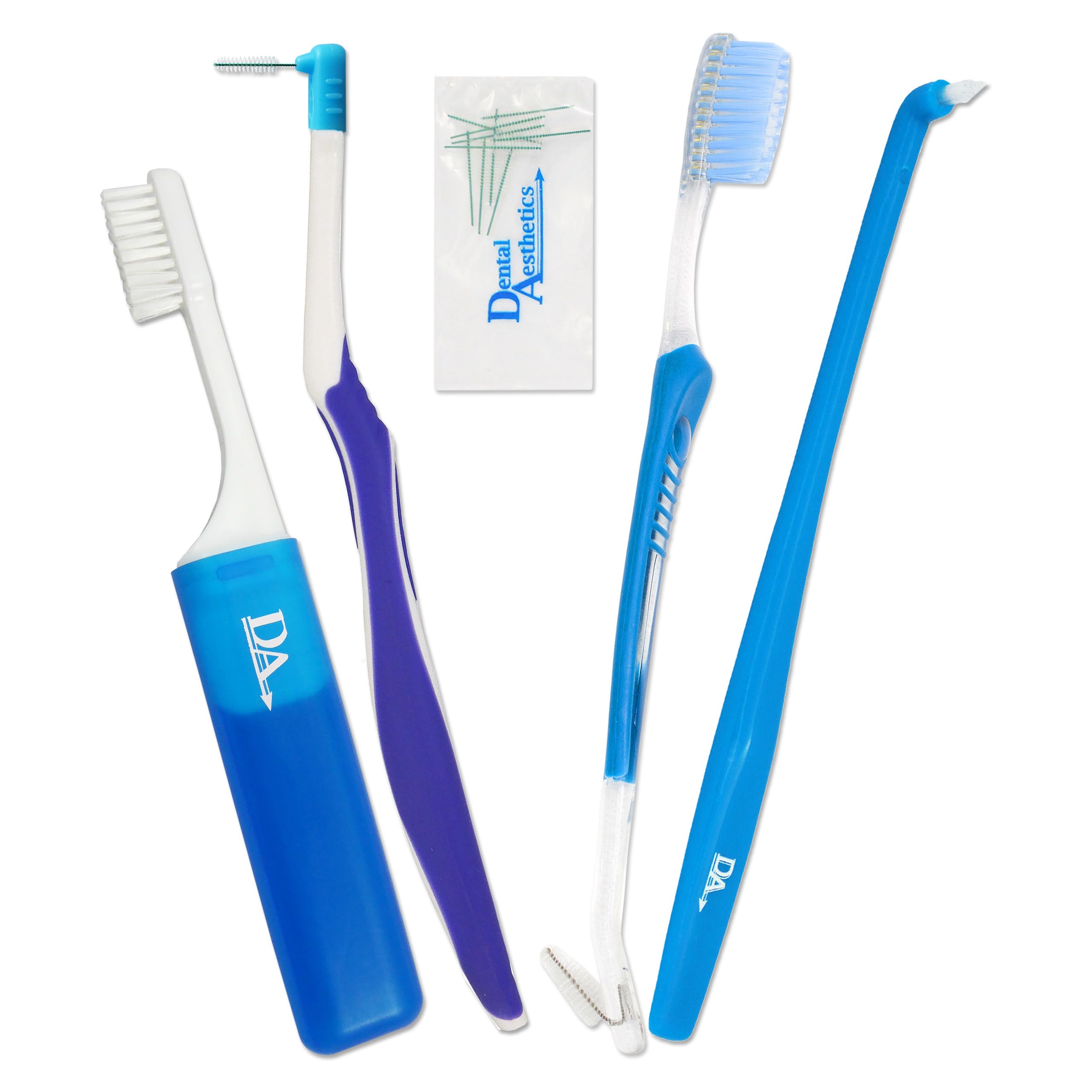 Orthodontic Toothbrush Starter Pack ~ 4 Brushes for Braces VTrim, Interspace & Travel-image-4