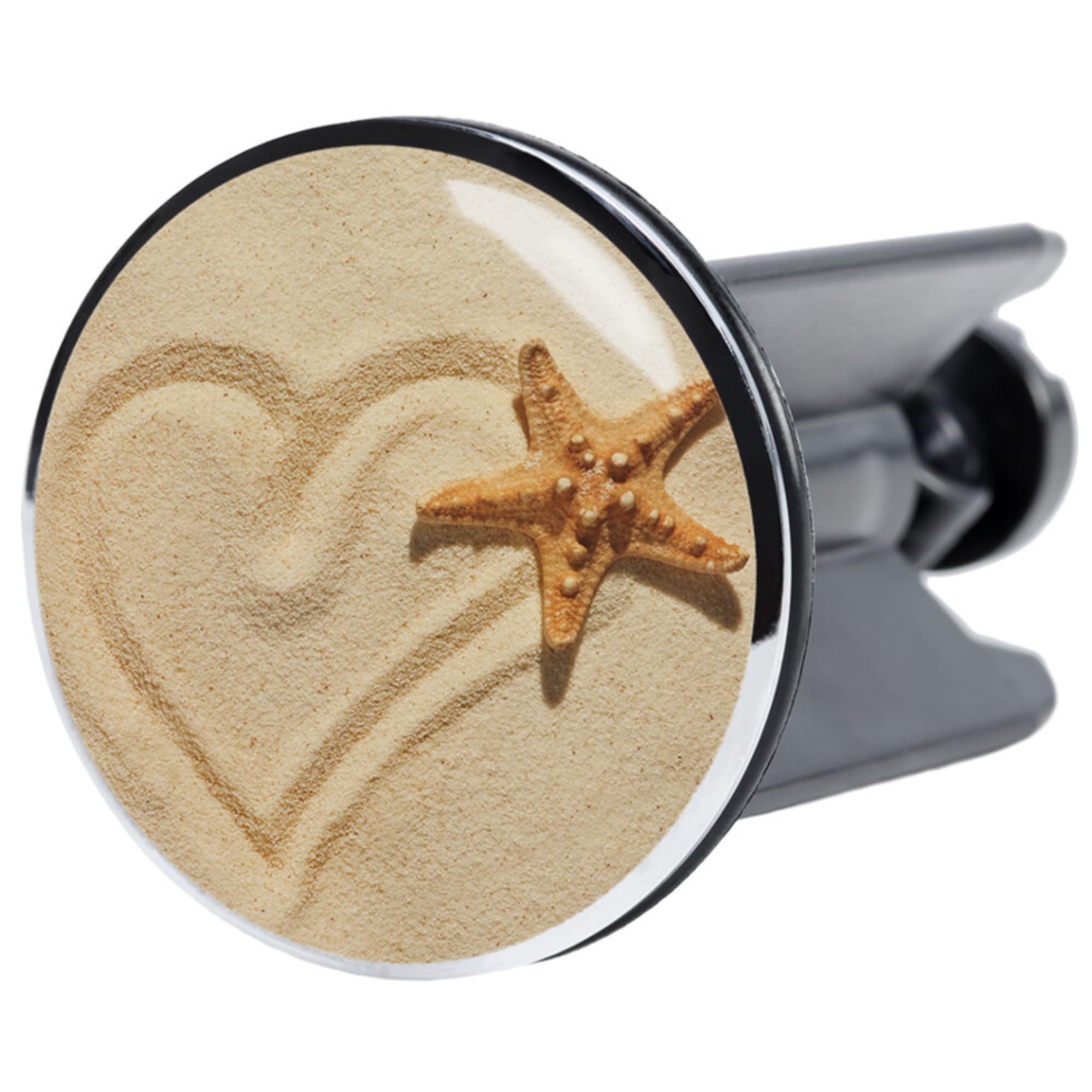 Sanilo Wash Basin Plug Sandy, Beautiful 40 mm Sink Plug, Easy to Insert into the Wash Basin