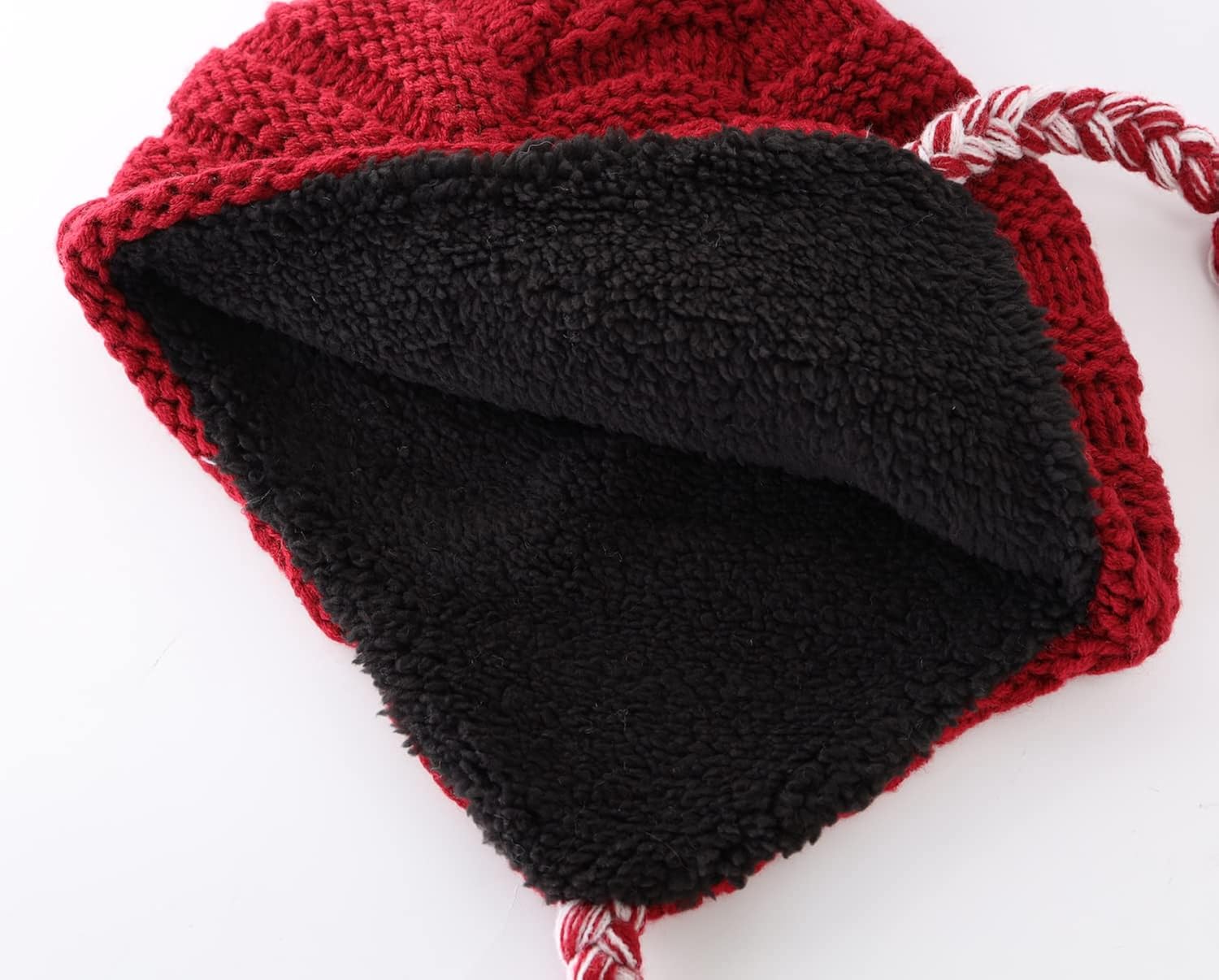 Home Prefer Toddler Girls Boys Sherpa Lined Knit Kids Hat with Earflap Winter Hat: Clothing, Shoes & Jewelry