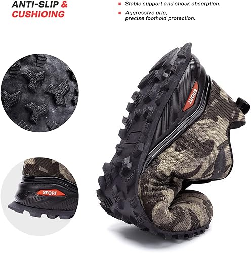 Miniatura 6 de Kricely Zapato deportivo para hombre, para correr, caminar, hacer senderismo y entrenamiento funcional, para exteriores, calzado informal de hombre