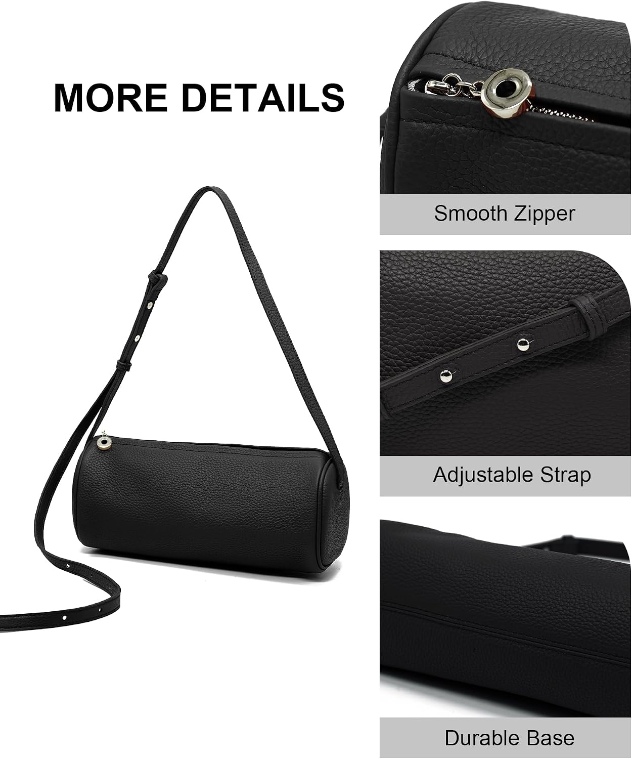 Leather Crossbody Bags Women Shoulder Bag Genuine Leather Hobo Bags Small Clutch Purse with Adjustable Strap