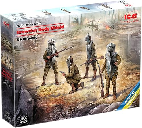 ICM 35720 - Figura militar de plástico Brewster Body Shield. Infantería de EE. UU., Kit de modelo de plástico - Escala 1:35